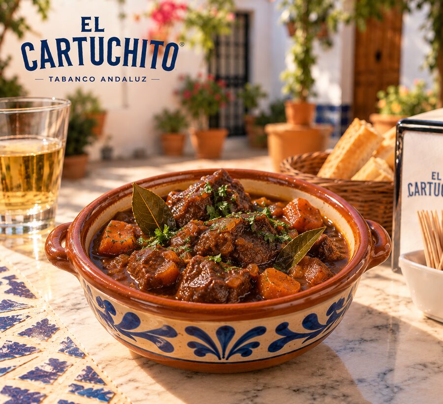 Cazuela de cocina casera andaluza